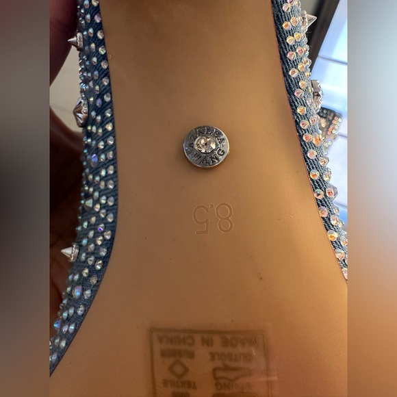 Azalea Wang Admiral denim boots - 8.5 - Picture 9 of 12